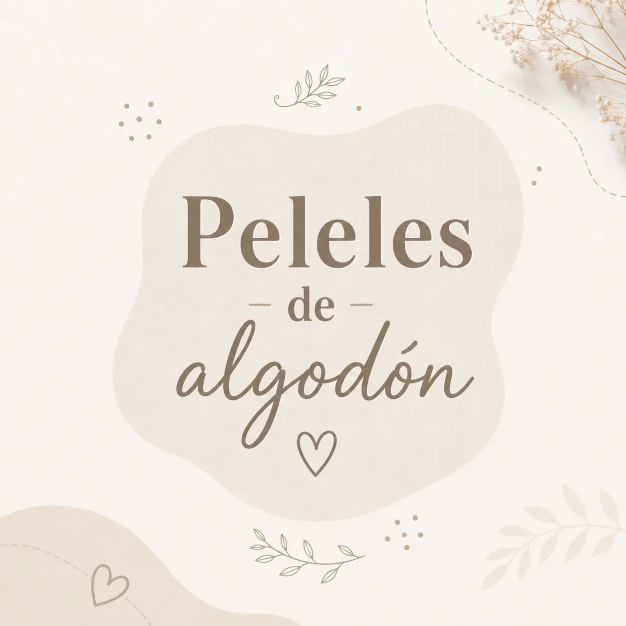 Peleles y pantalones en algodón.