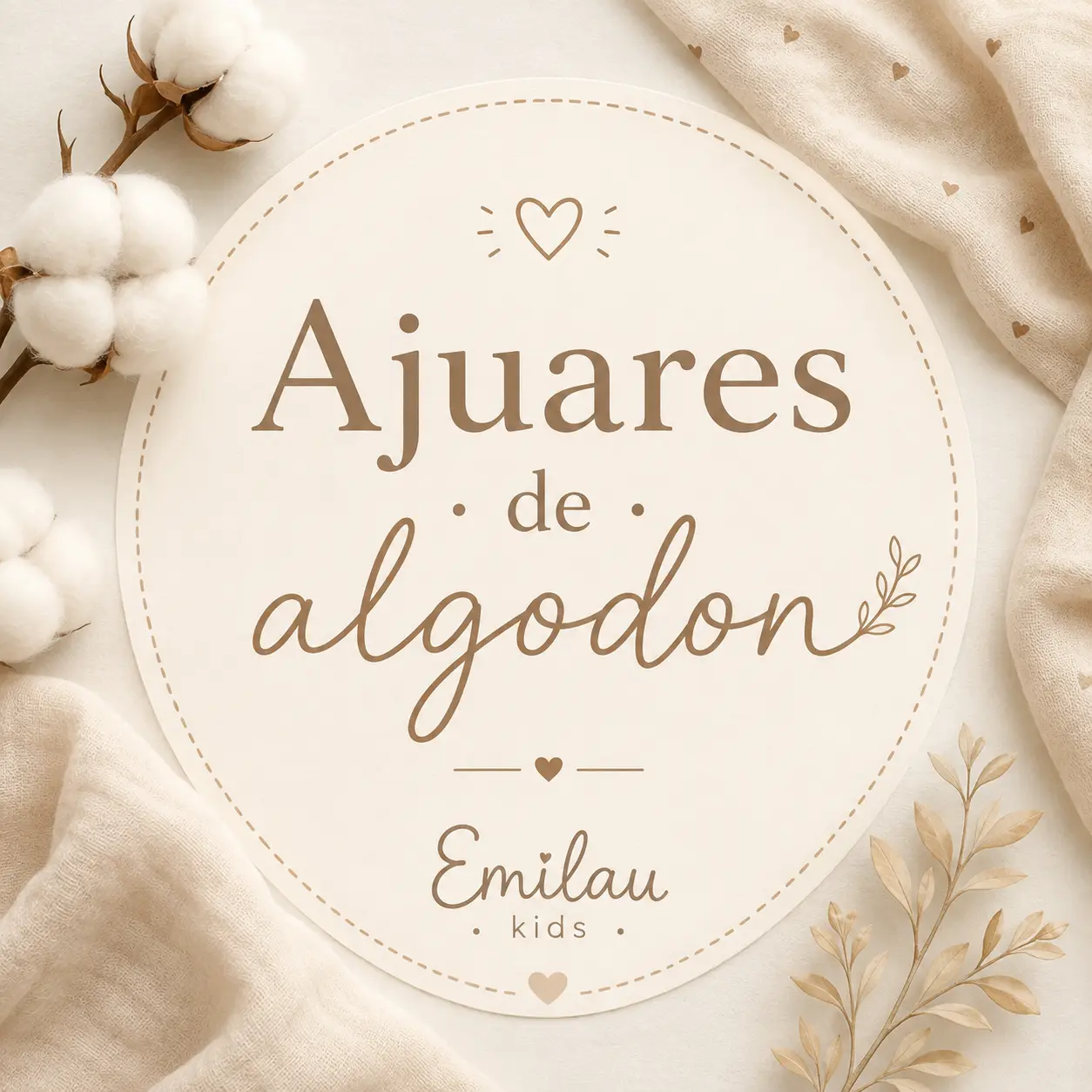 Primeras mudas algodón Emilau Kids