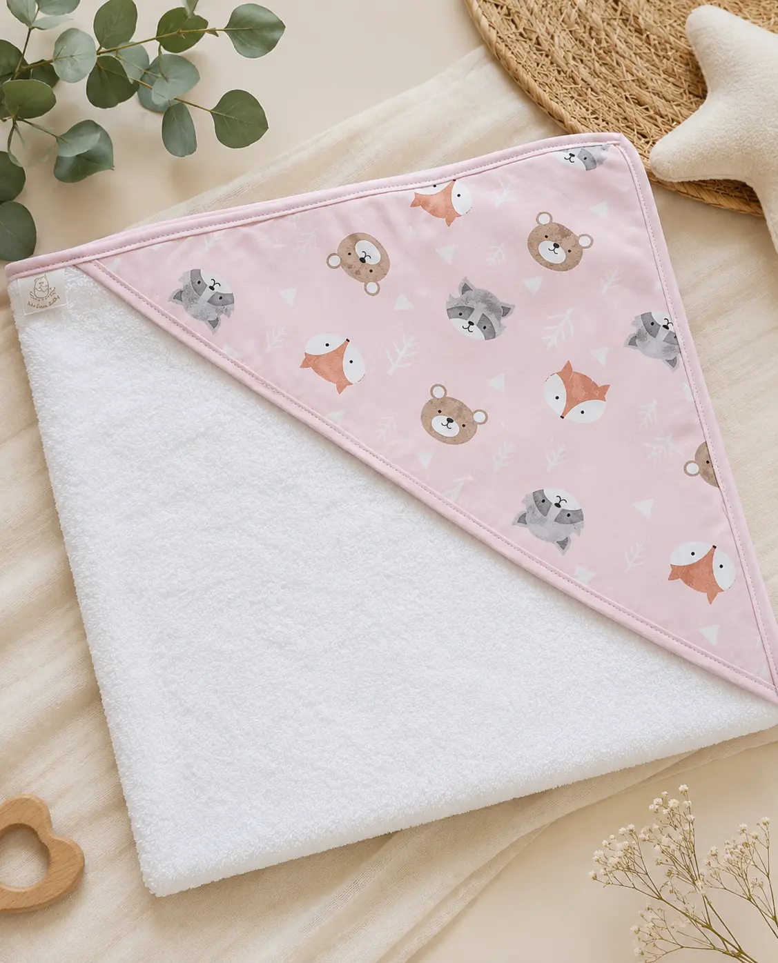 Toalla animalitos Rosa