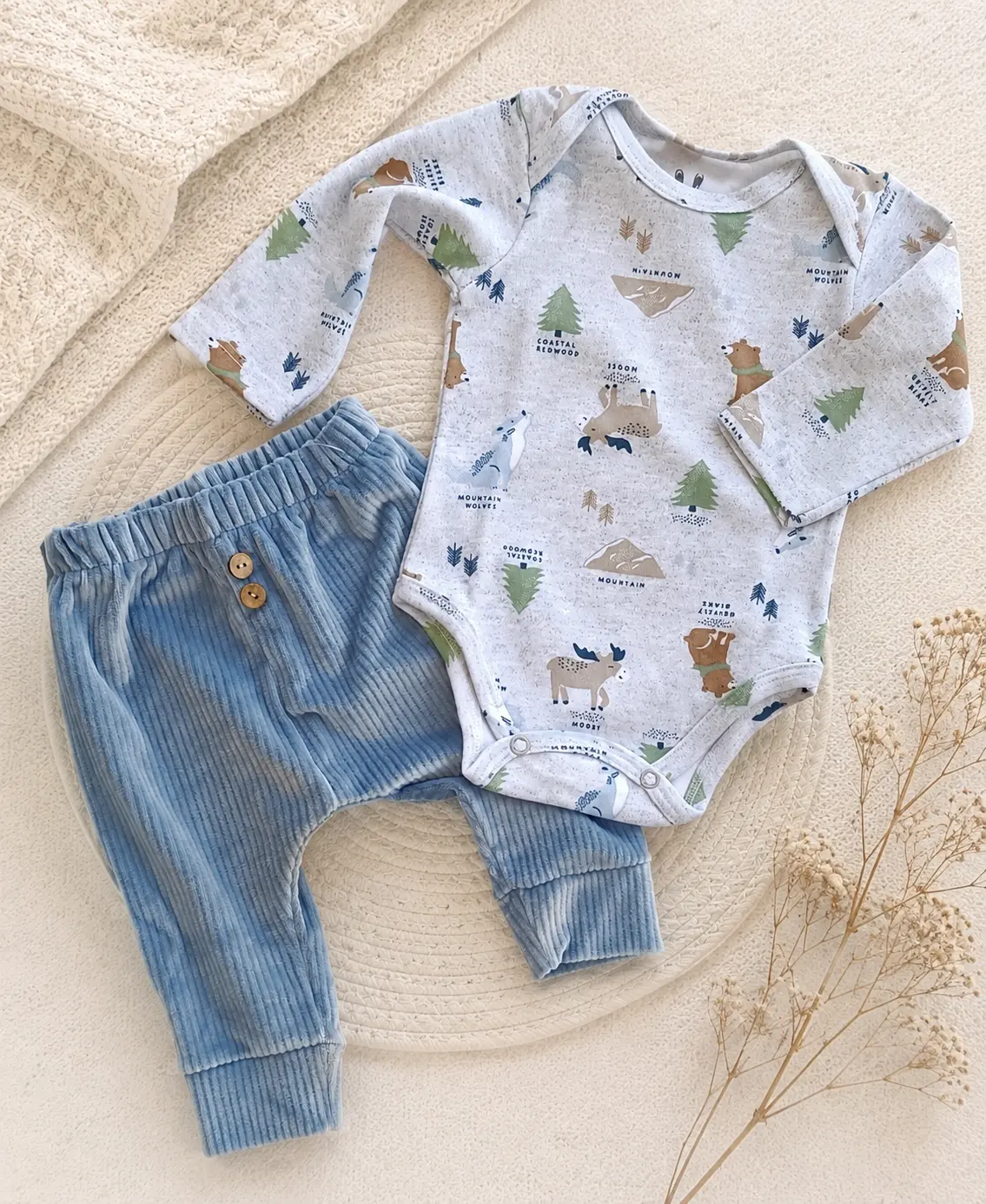 Conjunto Body con babucha en plush