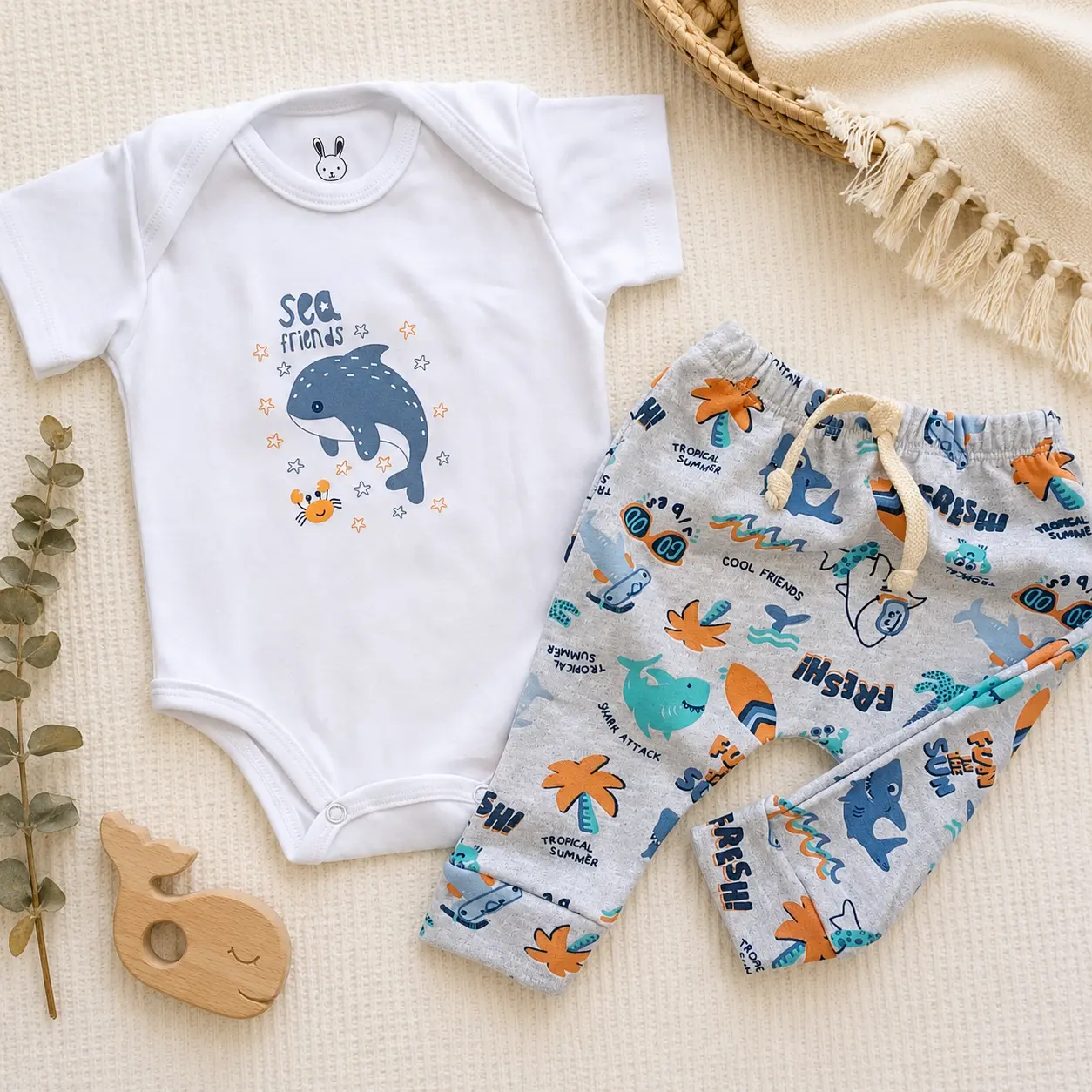 Conjunto Body ballenas