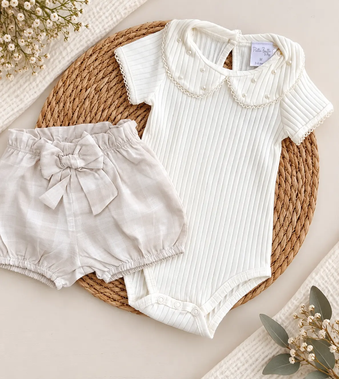 Remera con shorts escosés